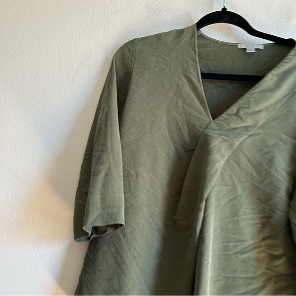 COS Sz S Green Relaxed 3/4 Sleeves Blouse - Picture 3 of 9